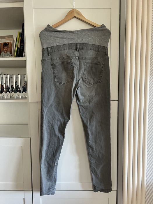 Spodnie ciążowe szare jeansowe Esmara Lidl rozmiar L stan super