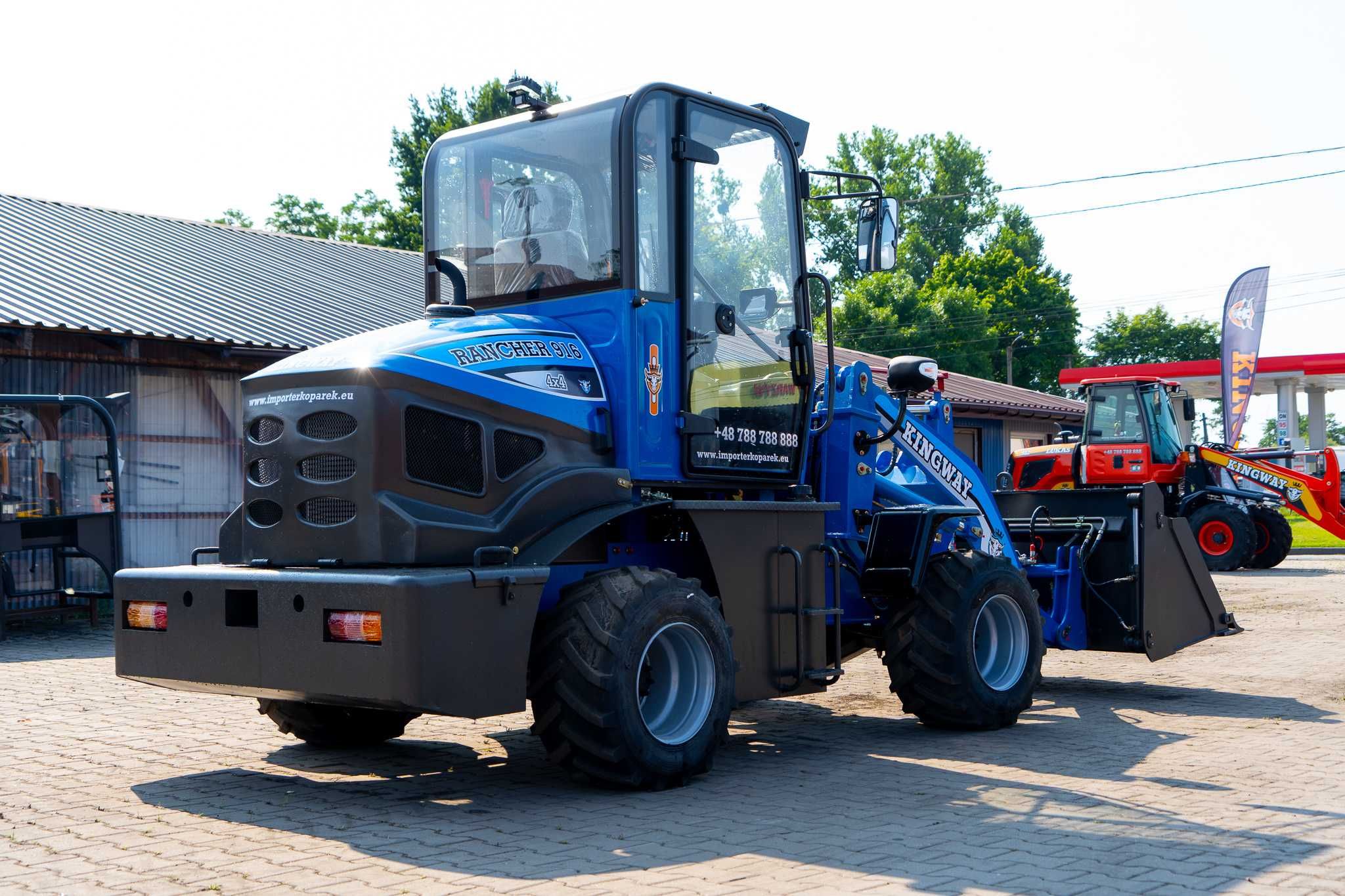 Kingway ładowarka kołowa budowlana o udźwigu 1600 kg rolnicza leasing