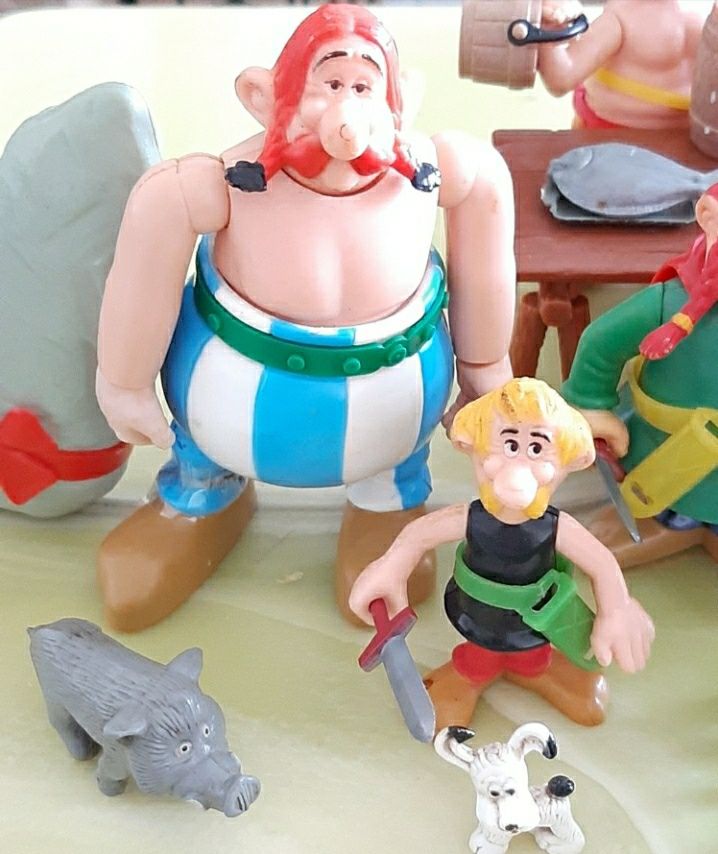 Bonecos He-man, Astérix e Obélix anos 80