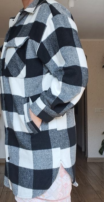 Пальто- рубашка m, тепла сорочка оверсайз