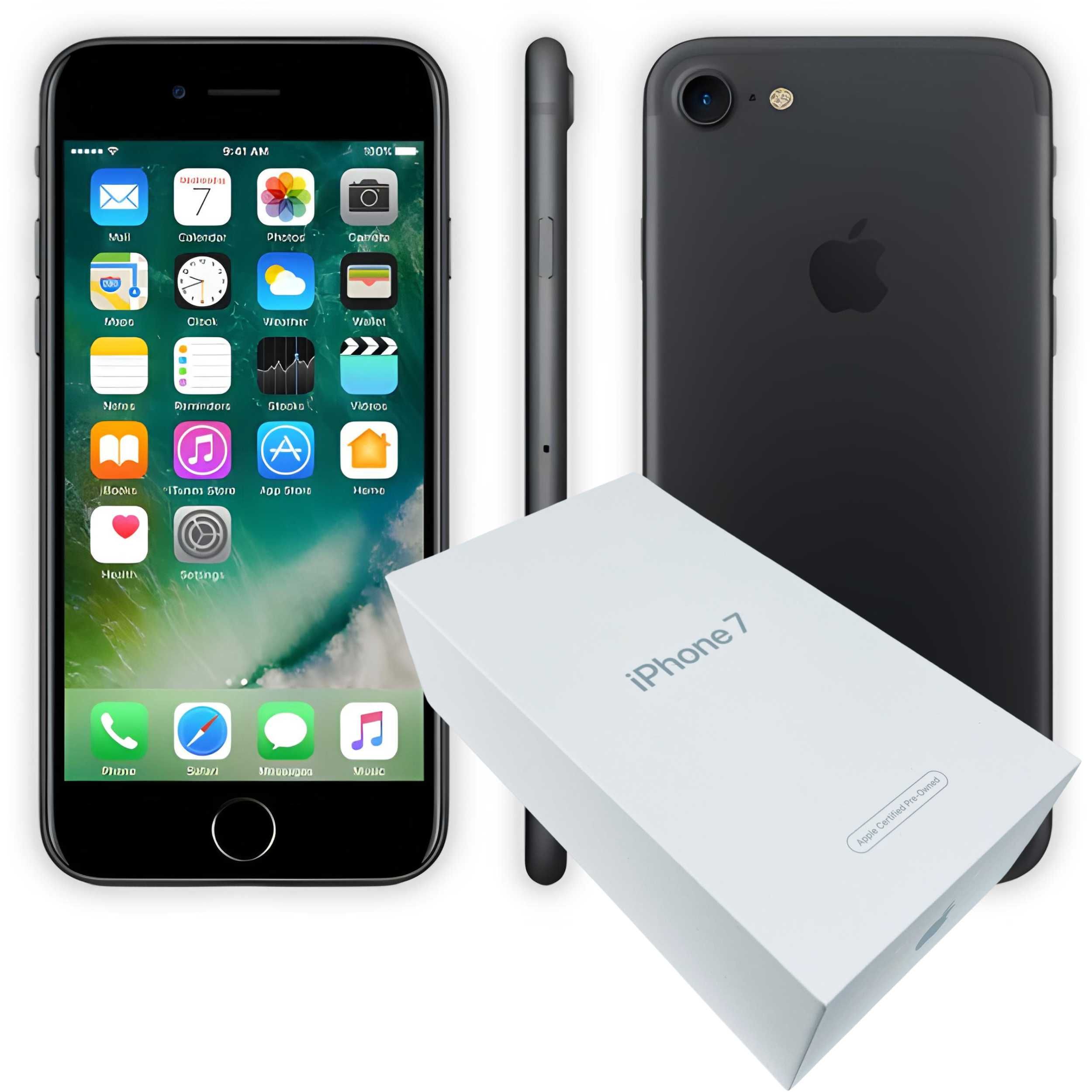 Smartfon Apple iPhone 7 A1778 2GB 32GB iOS Czarny Pudełko sklep FV 23%