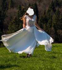 Suknia ślubna r. M + gratisy