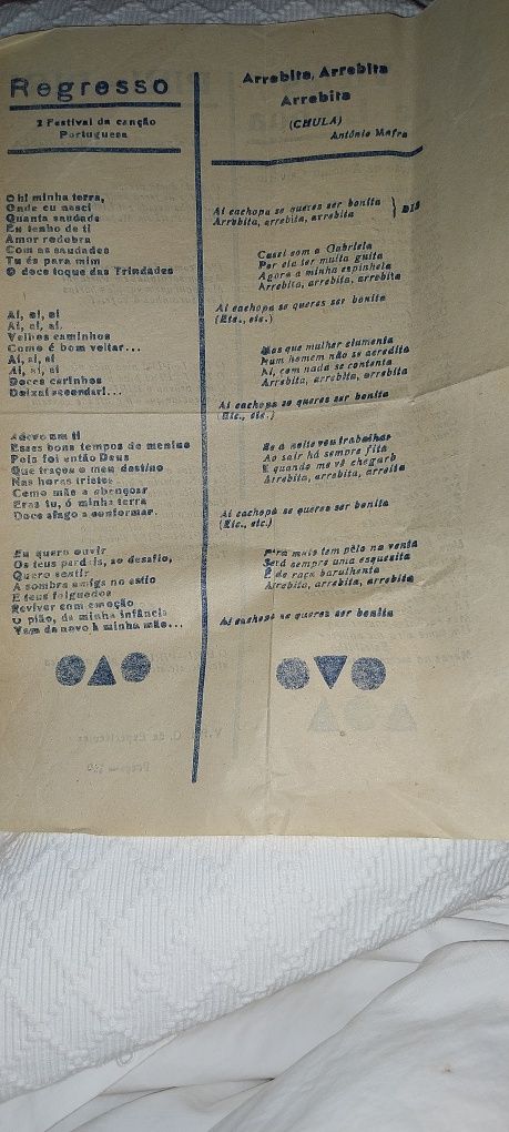 Alusivo à ida dos Beatles a Holanda em 1964 /recorte de Jornal antigo