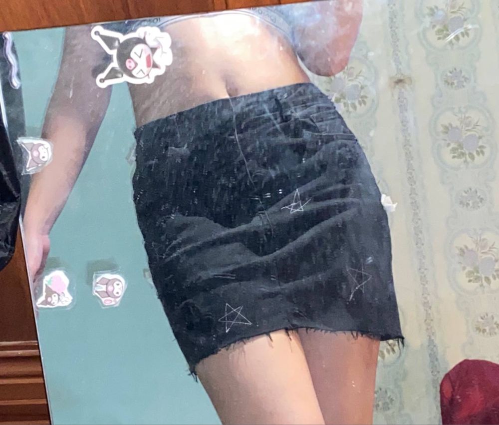 джинсовая юбка skirt opium, archive, vintage, y2k, alt.
