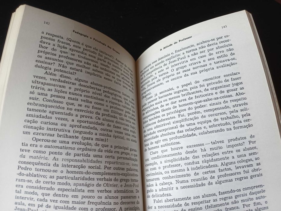 "Pedagogia e Psicologia dos Grupos"