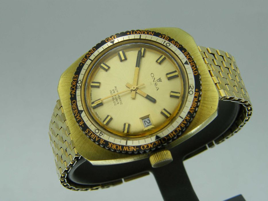 Onsa GMT Automatic w Złoconej Kopercie