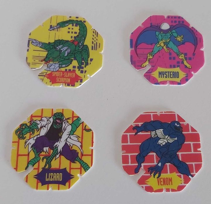 Tazos Matutano Pogs BN Spider-BN Spider Man Marvel Comics (Anos 90)