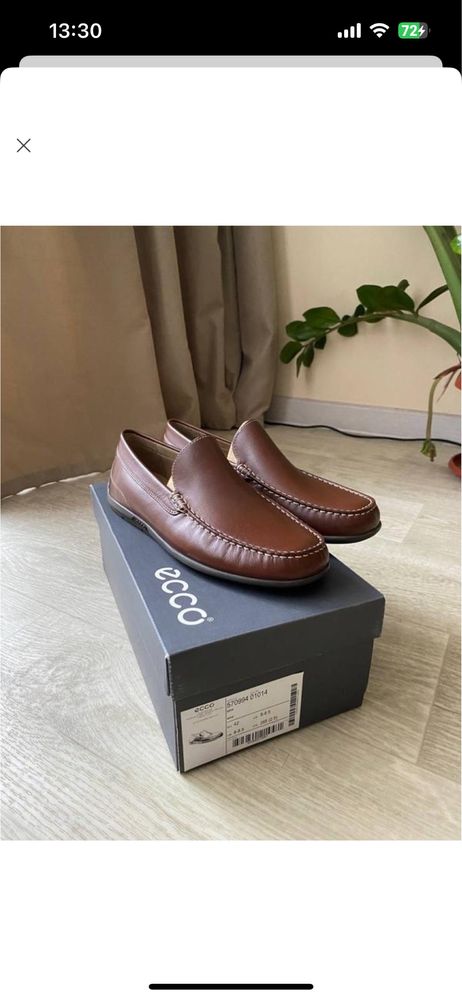 Чоловічі мокасини ecco classic moc 2.0 570994 01014