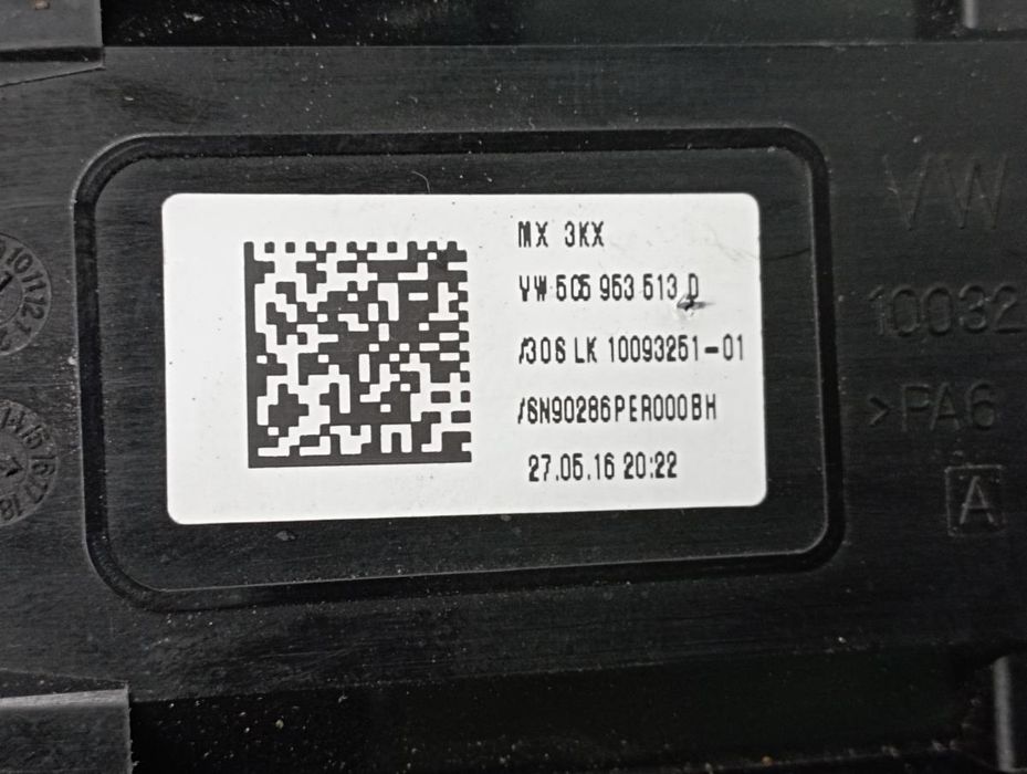 Conjunto / manetes de luzes e limpa vidros VOLKSWAGEN Jetta IV (162, 1