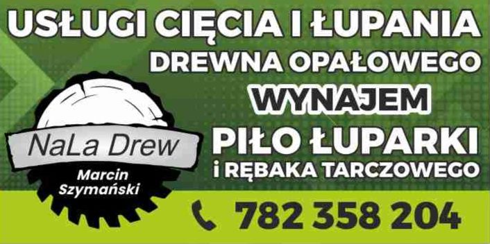 Usługą cięcia i łupania drewna opałowego rębak piło łuparka