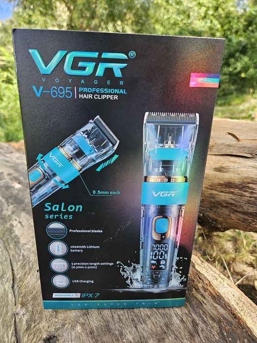 Професійна Машинка для стрижки vgr 695 голови  бороди тример кераміка