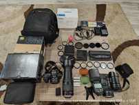Z50, dx 16-50, tamron 18-400, viltrox af23 1,4,  ftz,  sb 910,  рюкзак