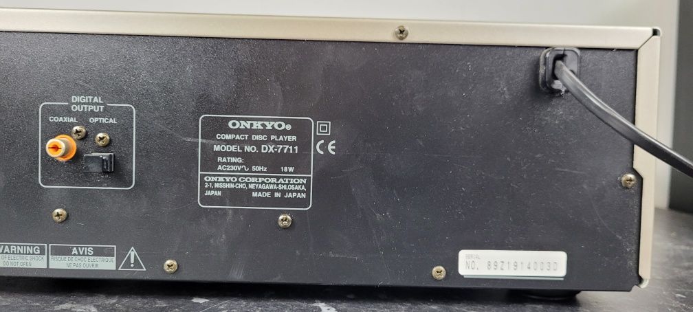 Odtwarzacz CD Onkyo DX-7711 srebrny INTEGRA Okazja