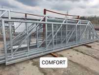 Brama przesuwna panelowa fi 5mm, 4mx1,42m COMFORT, ocynk ogniowy, inne