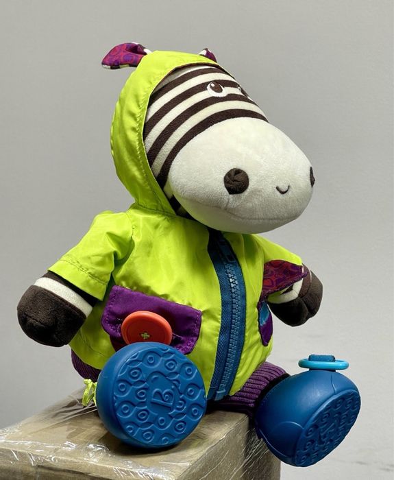 Інтерактивна іграшка Battat серії "Крихітки-застібки" - ЗЕБРА