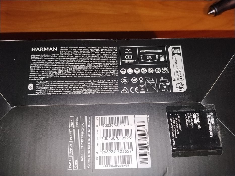 Głośnik JBL charge 6