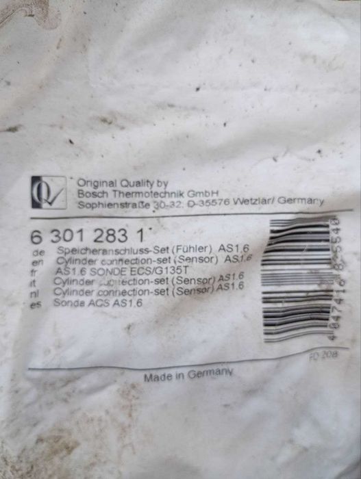 Датчик NTC бойлера AS 1.6 для котлов Bosch/Buderus 63012831