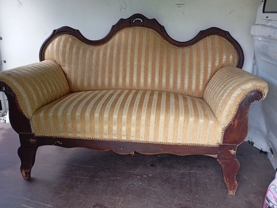 Kanapa Sofa w stylu Biedermeier nowe obicie