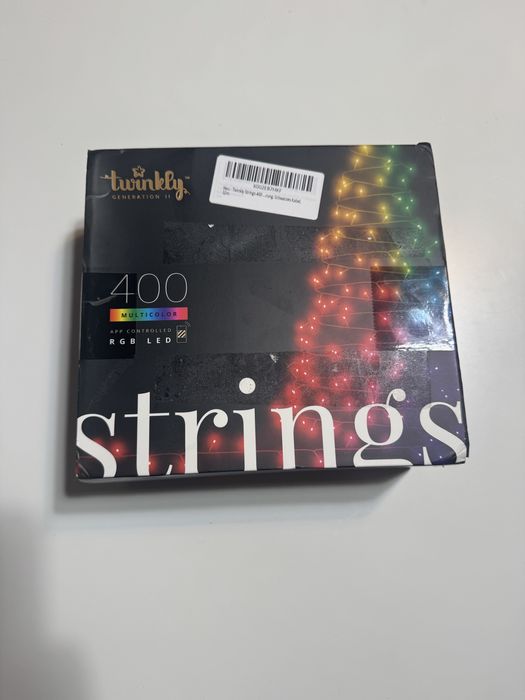 Lampki choinkowe TWINKLY strings 400 led RGB nowe kolorowe