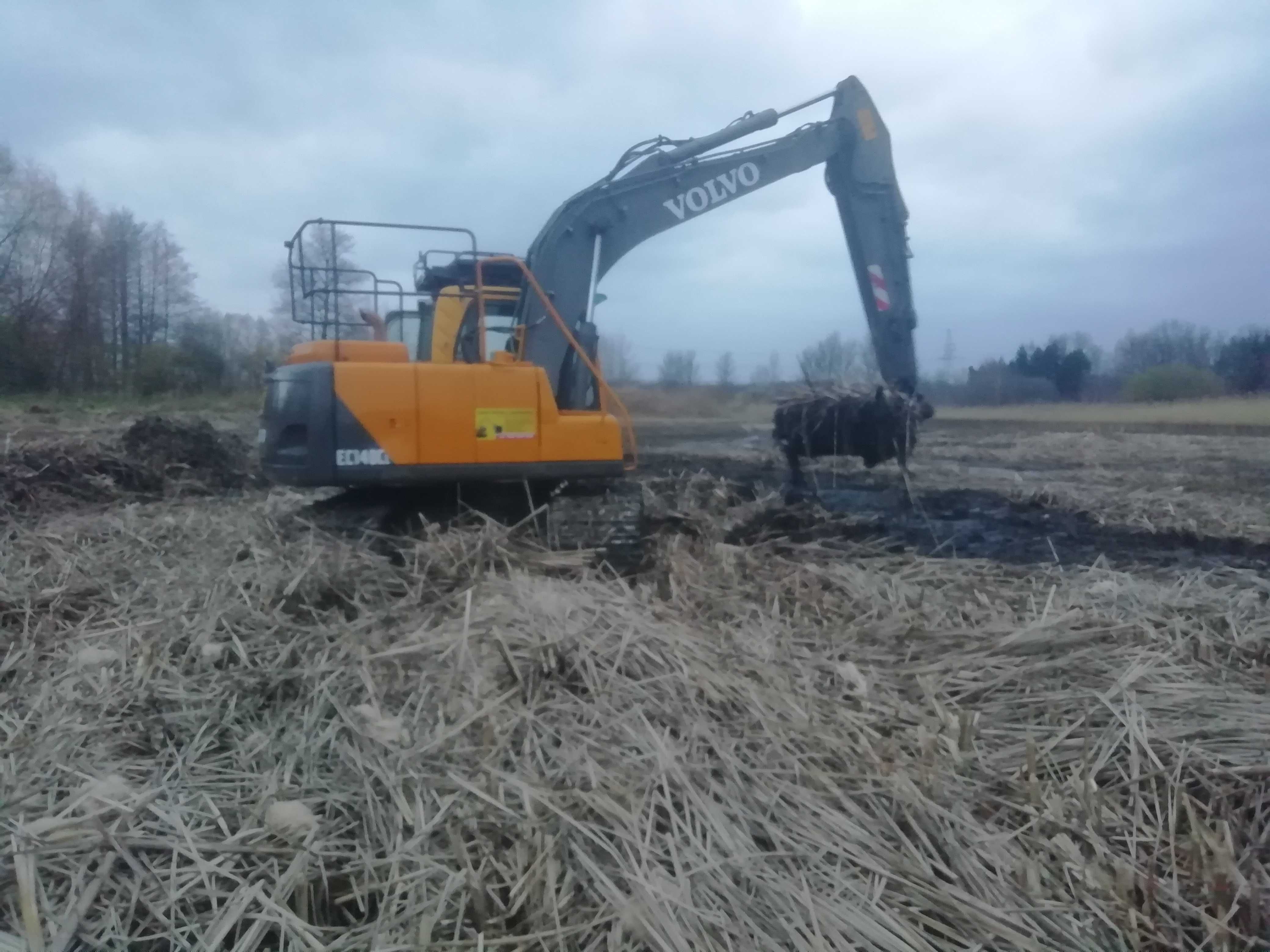 Usługi koparką gąsienicową volvo 24t volvo ec 140