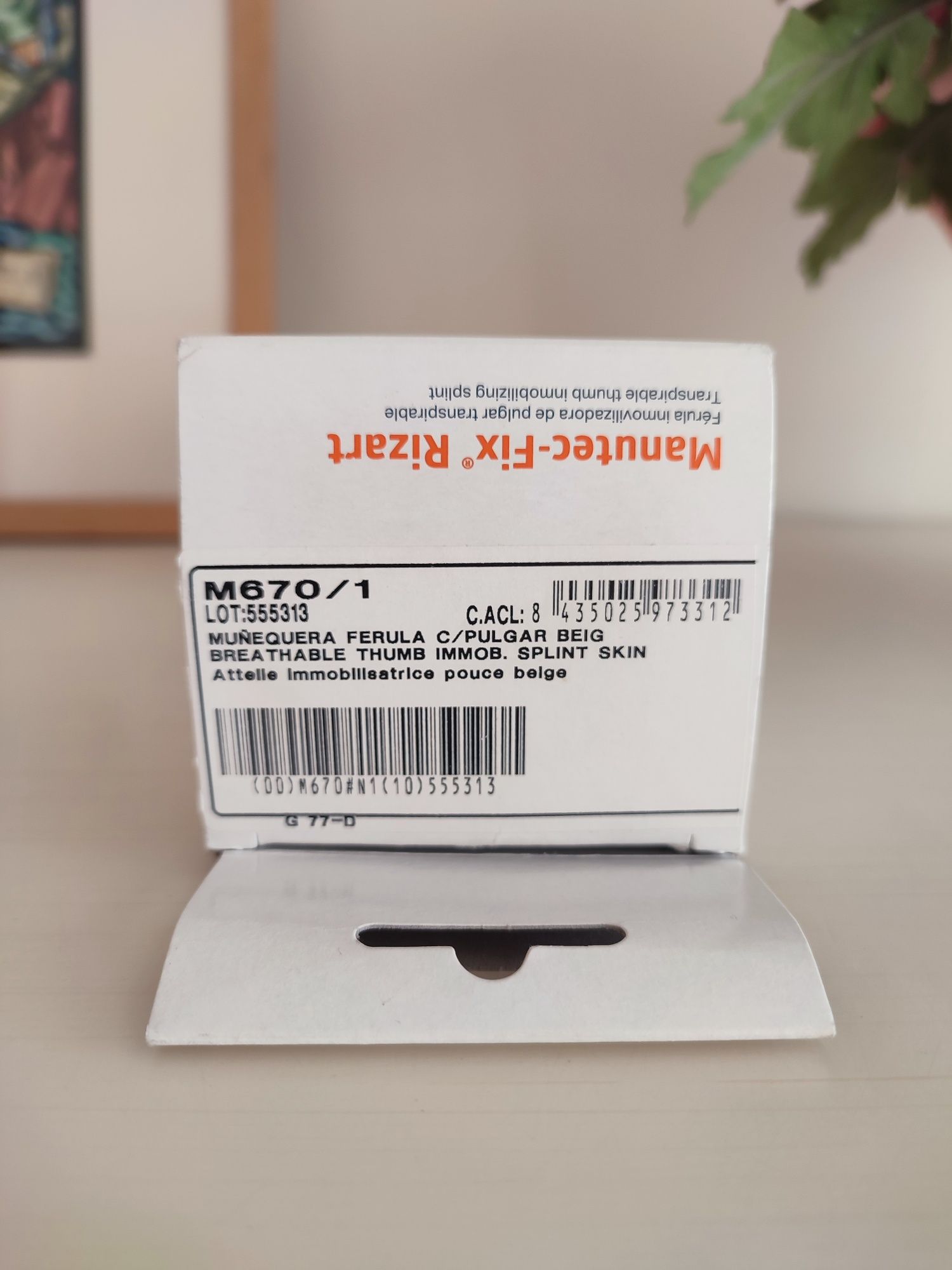 Imobilizador de polegar Orliman Manutec-Fix