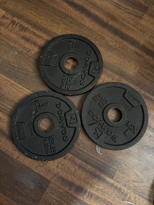 Discos de musculação de 1 kg