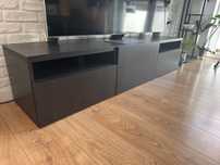IKEA BESTÅ Szafka pod TV Lappviken czarnybrąz 180x42x39cm - 8 miesięcy
