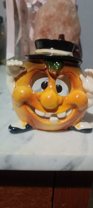 Ceramiczny kominek, świecznik, lampion