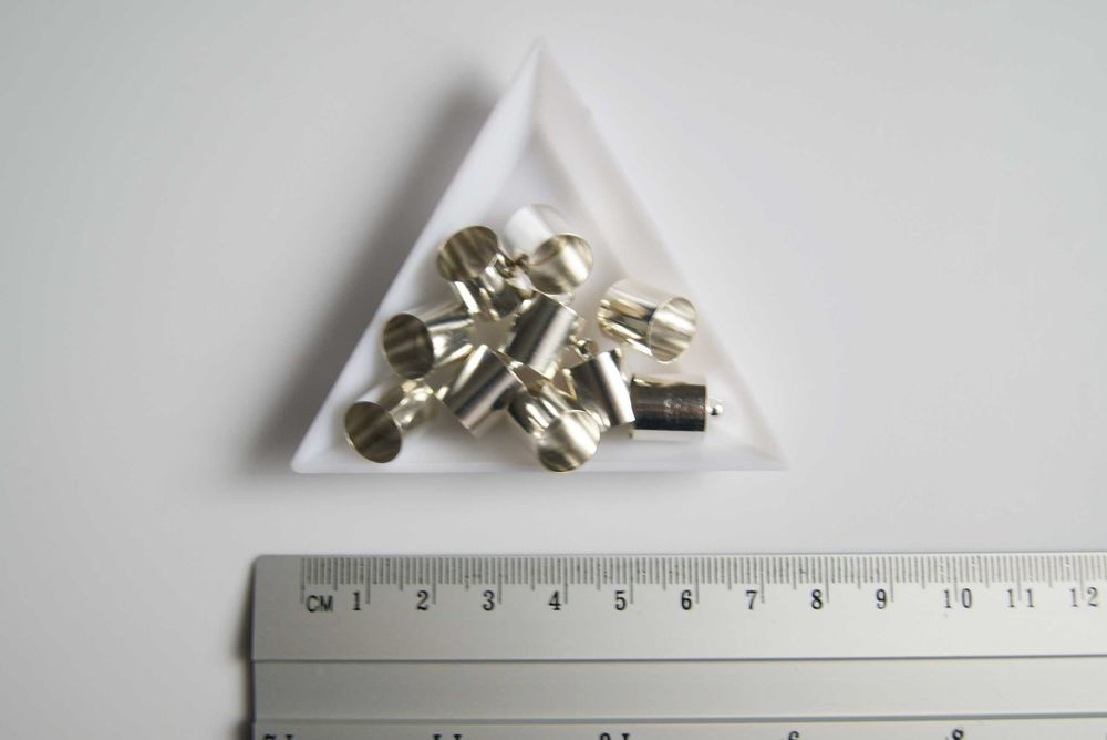 Końcówki do wklejania, śr. 10 mm, półfabrykaty do biżuterii