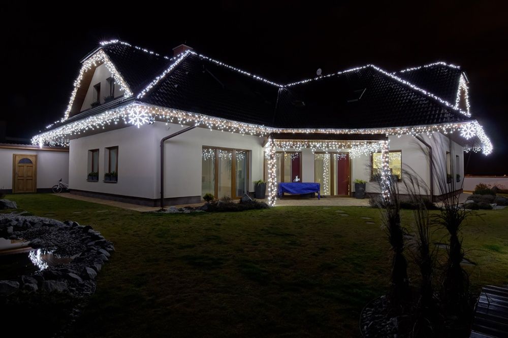 Штора наружная на дом 22,5м (бахрома штора) уличная