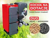 Piec, kocioł C.O. Ekopel 10 kW DUO na PELLET + ekogroszek 5 KLASA