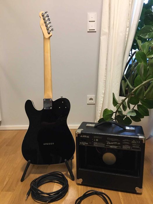 Squier by Fender Telecaster J5 +комбо FENDER CHAMPION 20 +2 кабеля