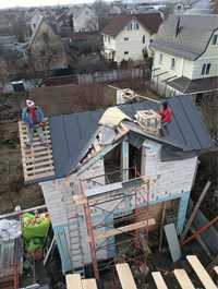 Строительство крыш домов будівництво дахів будинків криш ремонт