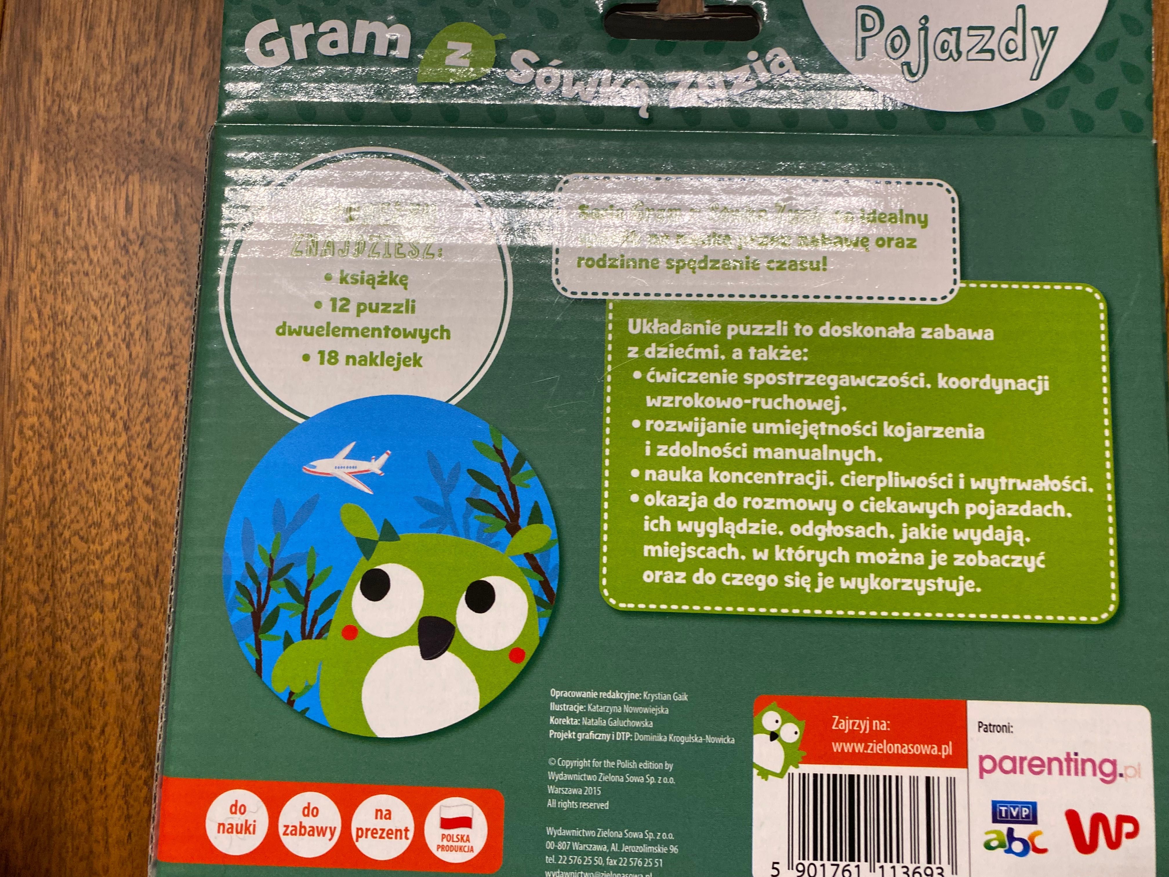 Pierwsze puzzle - pojazdy 2+