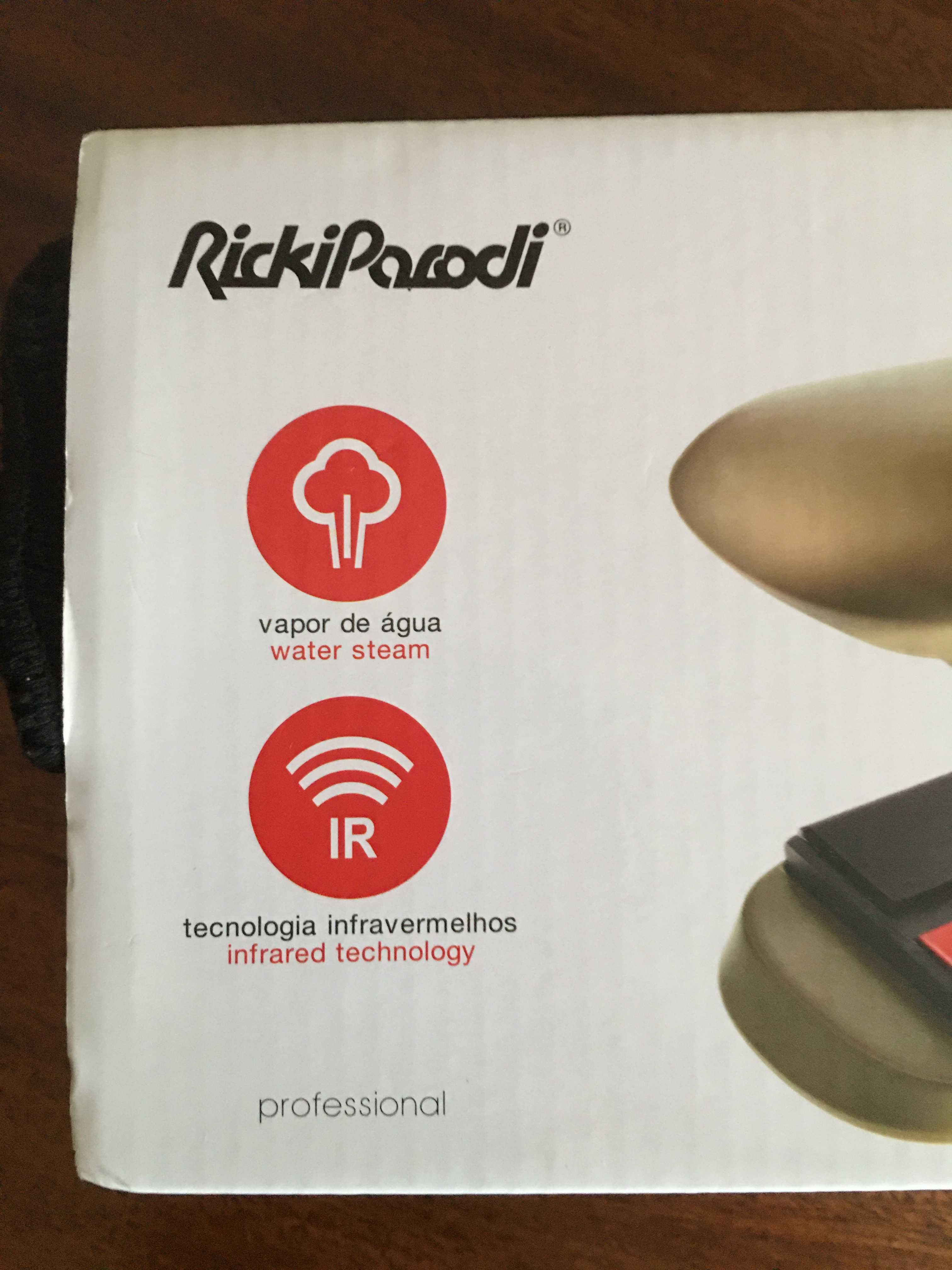 Prancha Cabelo Infravermelhos Vapor RickiParodi IRsteam Dourada – Nova