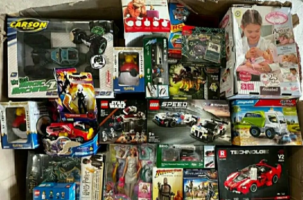 Karton Mix Box Zabawek 500PLN NOWE Lego Hot Wheels Barbie Wysyłka OLX