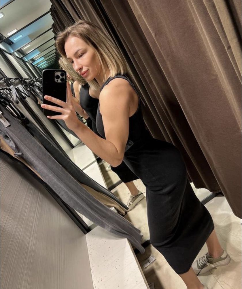 Сукня в рубчик ZARA Л (хл)