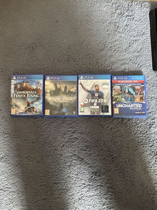 Ps4 + sluchawki oryginalne do ps4 + nowy paddo Ps5 + gry