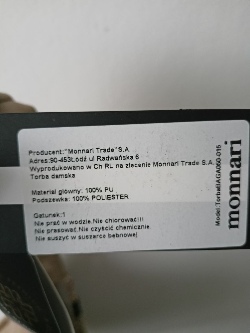 Torebka worek Monnari NOWA z metką
