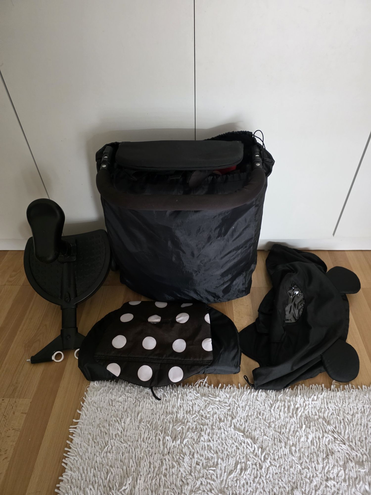 Carrinho Mickey/Minnie + plataforma + extras