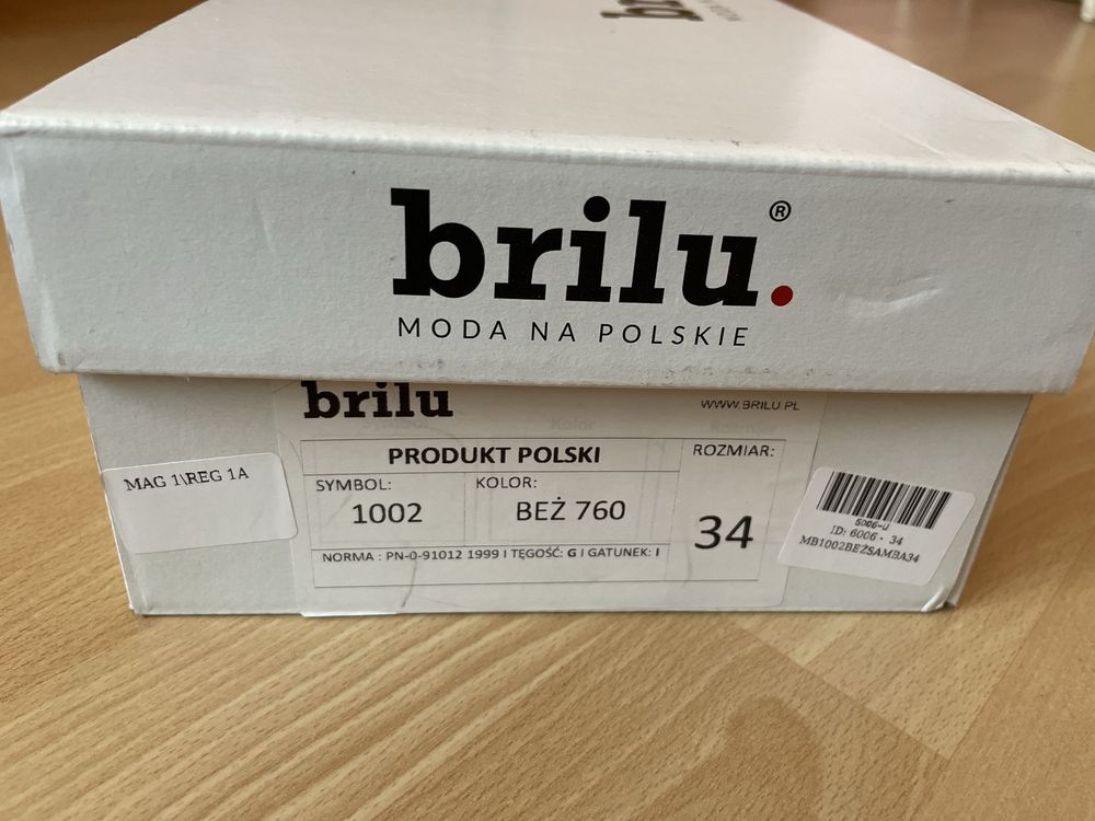 Buty Brilu rozmiar 34