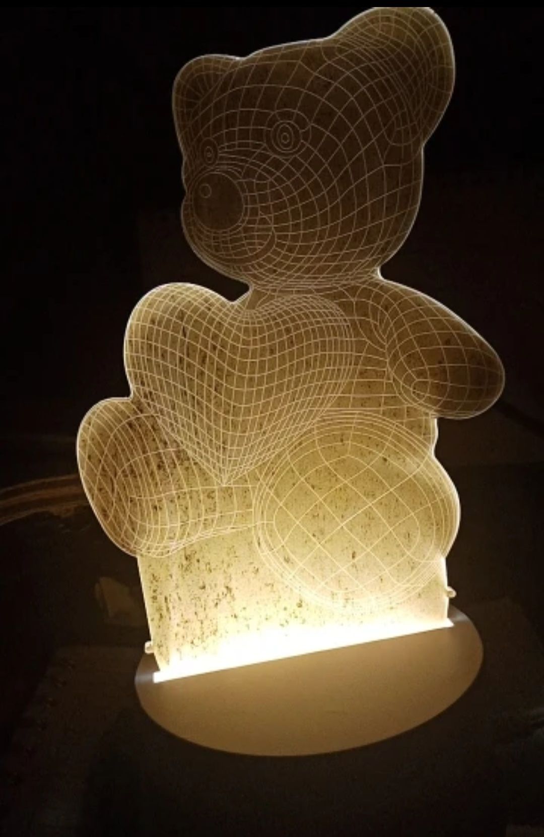 Lampka w 3D dla dzieci misiek