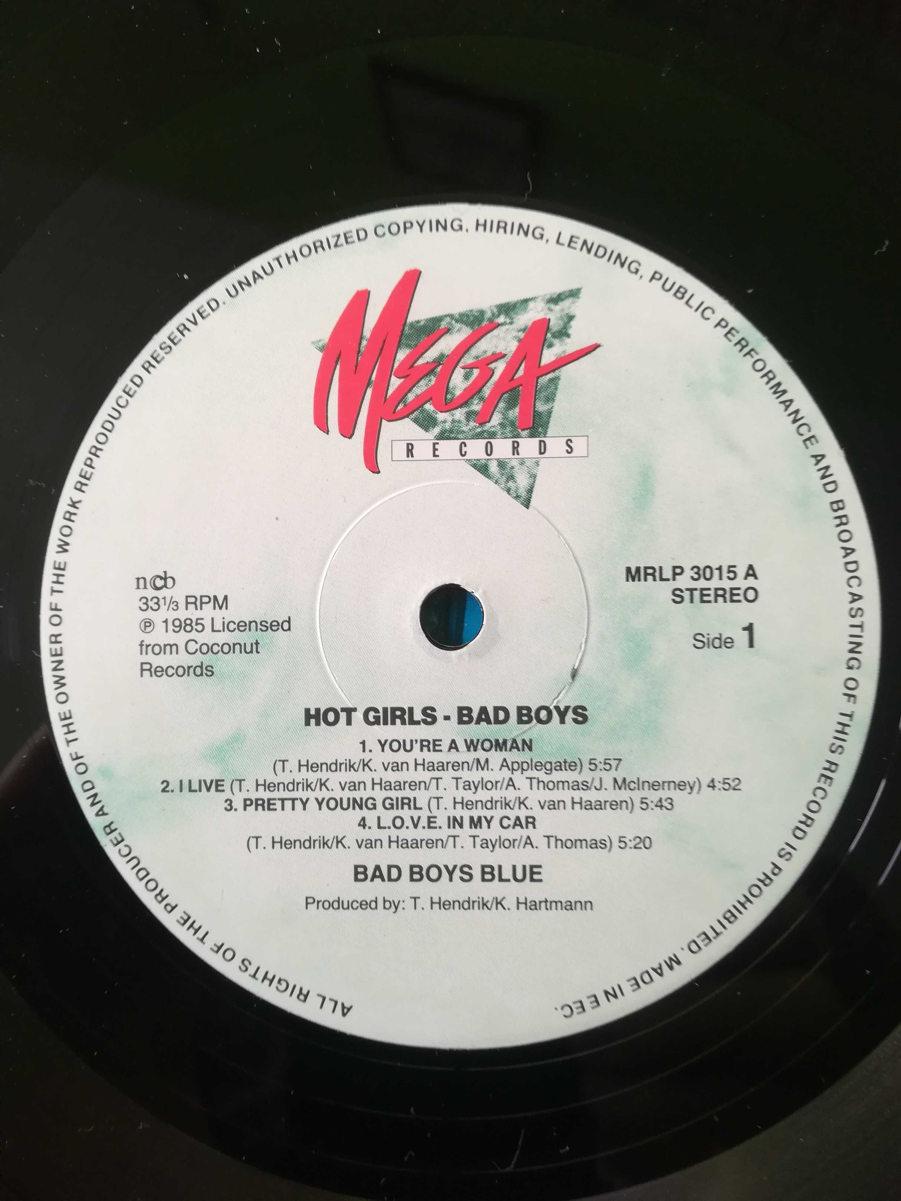 Bad Boys Blue Hot Girls, Bad Boys pierw. skandynawskie wyd. 1985 r EX+