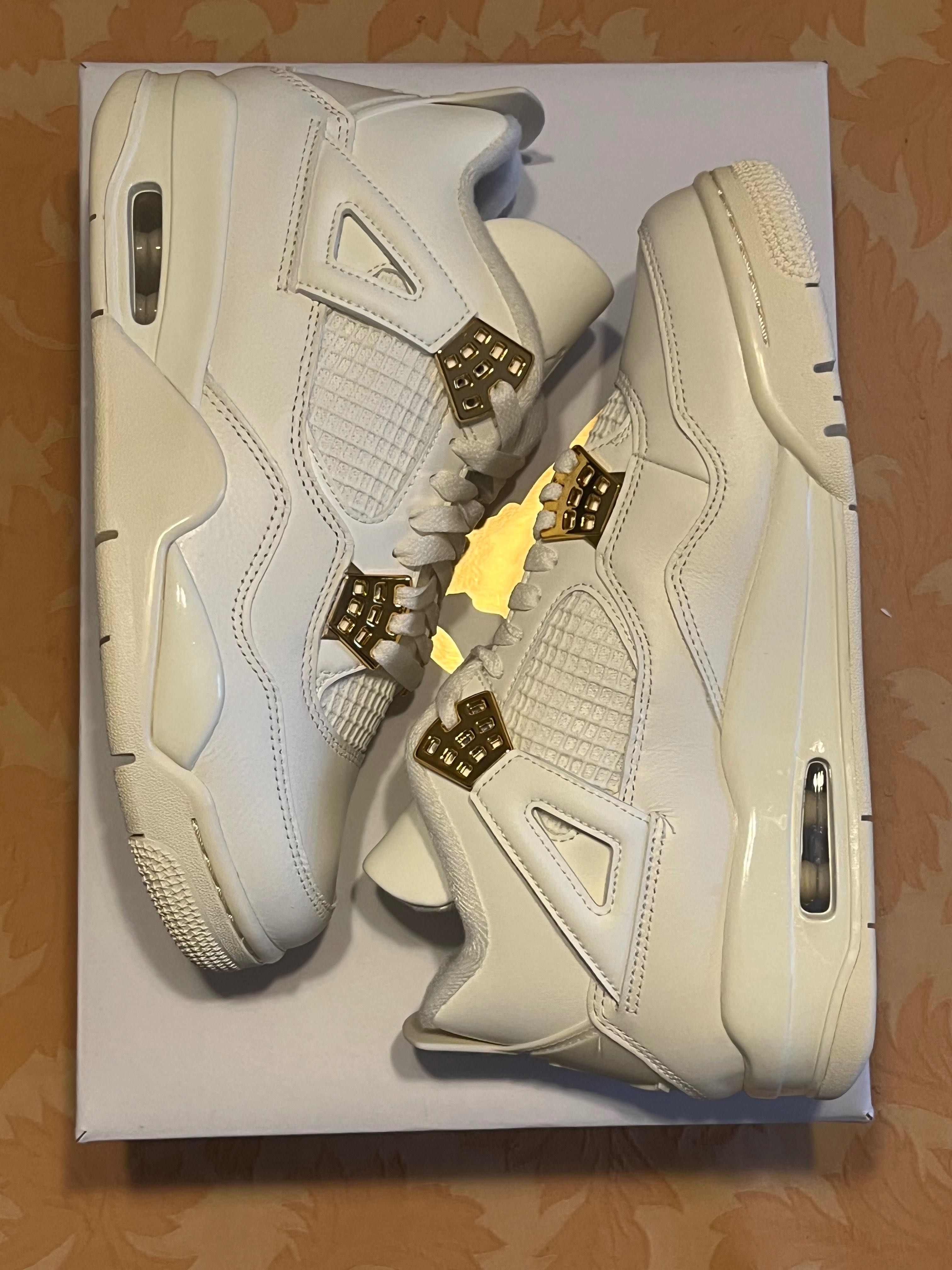 Nike Air Jordan 4 Metallic White Triple Gold Scott Off Bred Travis 40