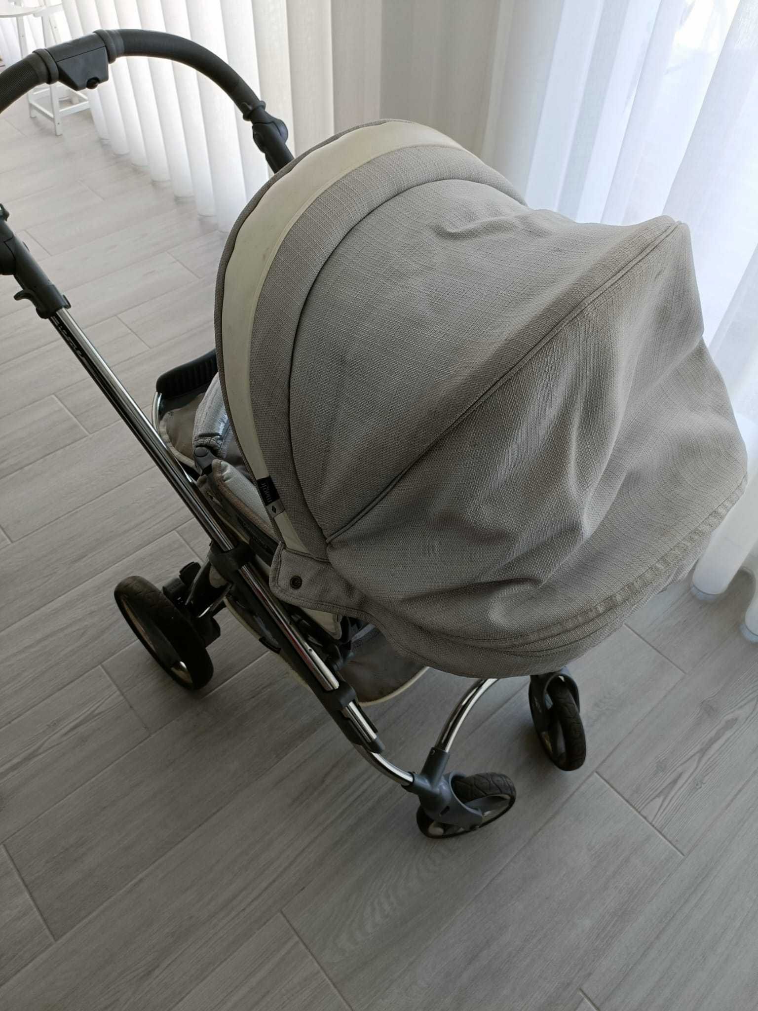 Carrinho Bebecar, ovo e base isofix Hip Hop evolution magic