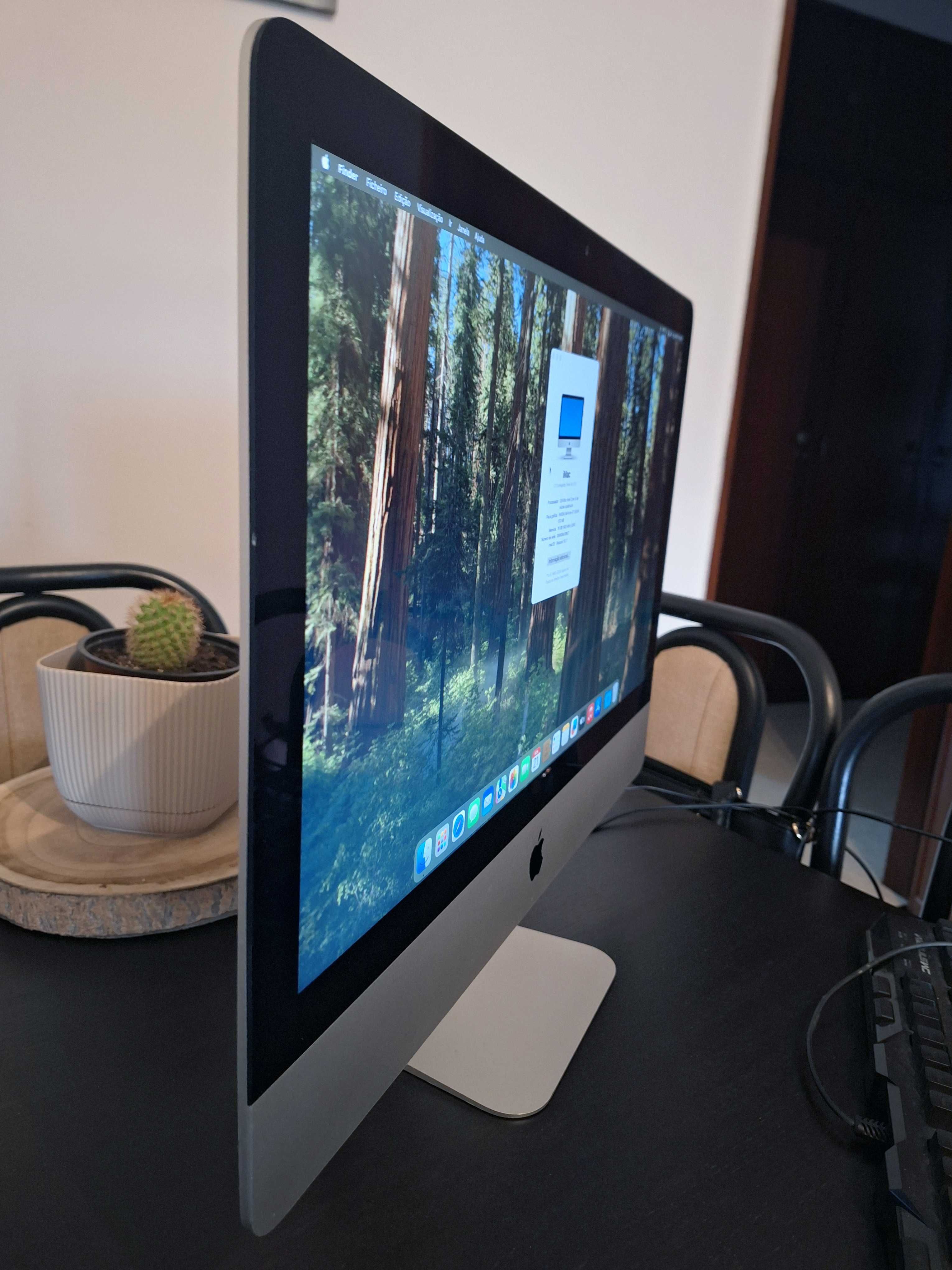 iMac 21.5" CPU i5 3.2Ghz, SSD 500Gb  com o macOS Sequoia, rápido