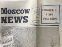 газета Moskow News 27 января 1973 года на английском языке