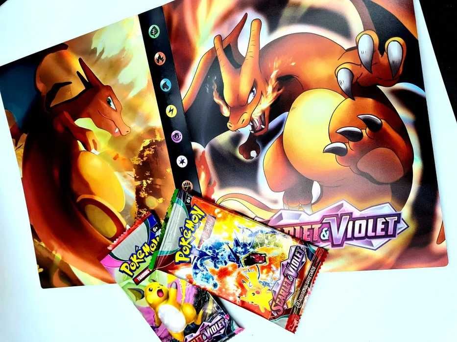 Zestaw Pokemon album na karty format A5 + karty nowe