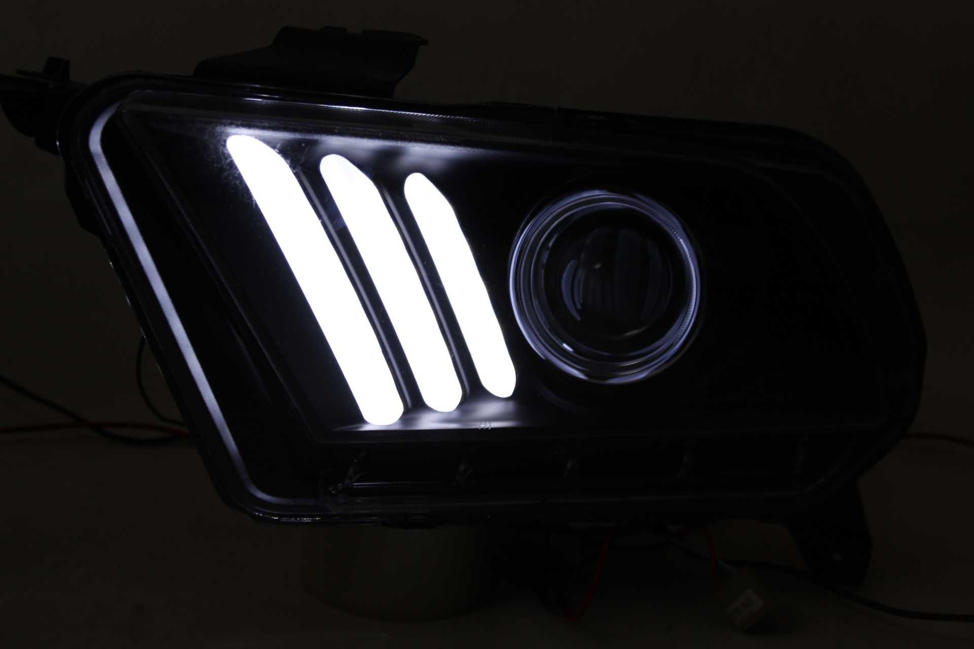 Lampy przednie przód FORD MUSTANG V 10-13 LED BAR NEON Dynamiczne NOWE