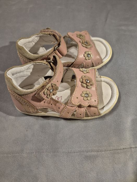 Skórzane sandały na rzepy, Lasocki Kids, r.21